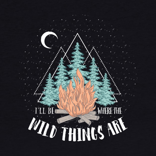 Campfire T-shirt Design by LaveryLinhares